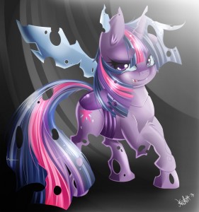 Twilight Sparkle as a changeling. by KnifeH