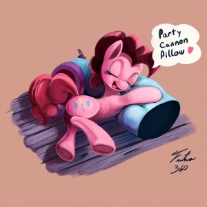 Party Cannon Pillow by Tsitra360