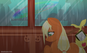In the rain by BlindCoyote
